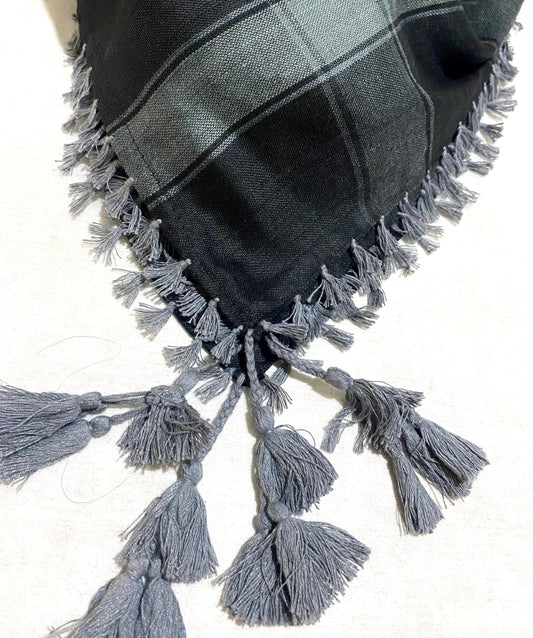 Unique Arab Scarf, Woven Stitched, NOT Printed, Keffyeih Cover Headwear,Vintage dress Hatta Shemagh Kuffyieh,Unisex Mask, mixed Black Grey
