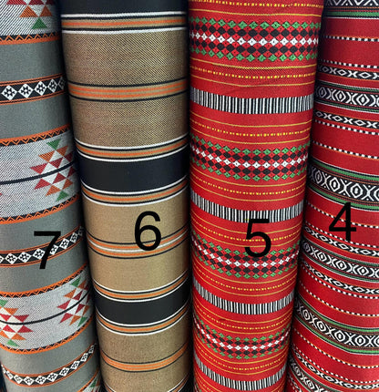 Fabric By METER Jalsa, Sado Bedouin Majlis Traditional Crafts Use Supply Upholstery Furniture Designer,Arab Authentic Original Woven Stitch