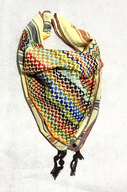 Palestine Scarfs, Unique Arab Scarf , Desert Bandana face Cover, Headwear Head wrap, Windproof Mask, Vintage dress Hatta Shemagh Kuffyieh