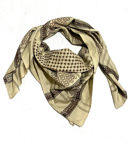 Beige Unique Scarf, Arabian Sahara Bandana Kofya, India Style,Shwal Keffiyeh OldStyle Vintage dress, Hatta Shemagh Headwear Mixed Colours