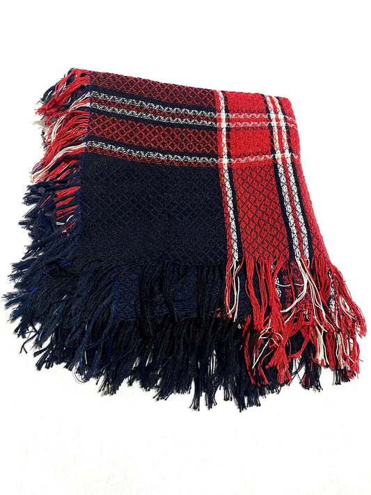 Winter Unique Scarf, Arabian Bandana Shwal OldStyle Vintage dress, Headwear Mixed Black Red Colours