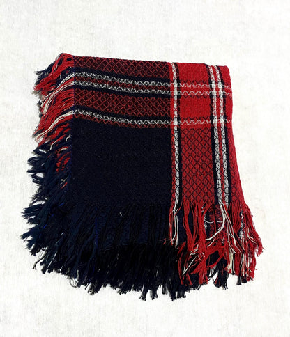 Winter Unique Scarf, Arabian Bandana Shwal OldStyle Vintage dress, Headwear Mixed Black Red Colours