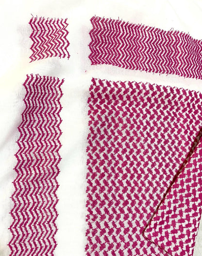 Pink Keffiyeh Scarf, Desert Bandana face Cover, Sahara Arabian Palestine Headwear, Vintage dress Hatta Shemagh Kuffyieh Mixed 2 Colours