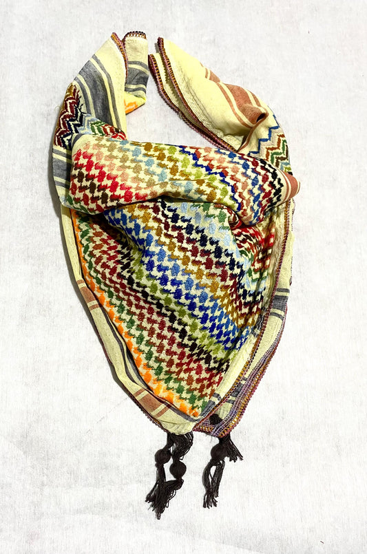 Palestine Scarfs, Unique Arab Scarf , Desert Bandana face Cover, Headwear Head wrap, Windproof Mask, Vintage dress Hatta Shemagh Kuffyieh