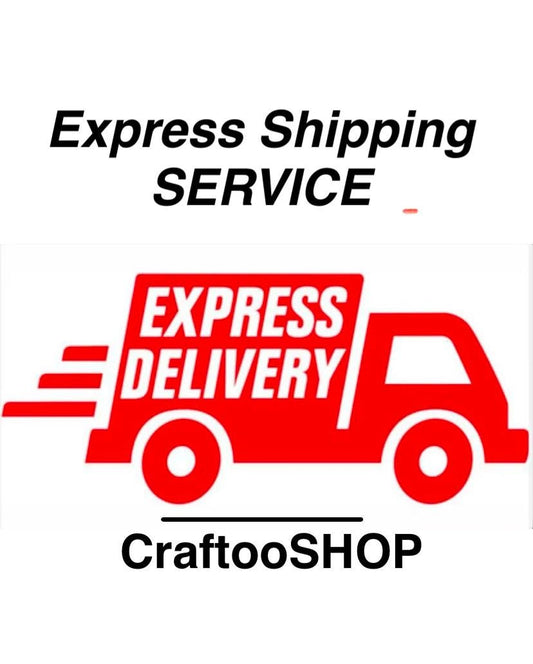 Craftoo Express Shipping Service, Estimated Delivery Time 8-12 days, by UPS FedEx Aramex USPS Dhl TNT