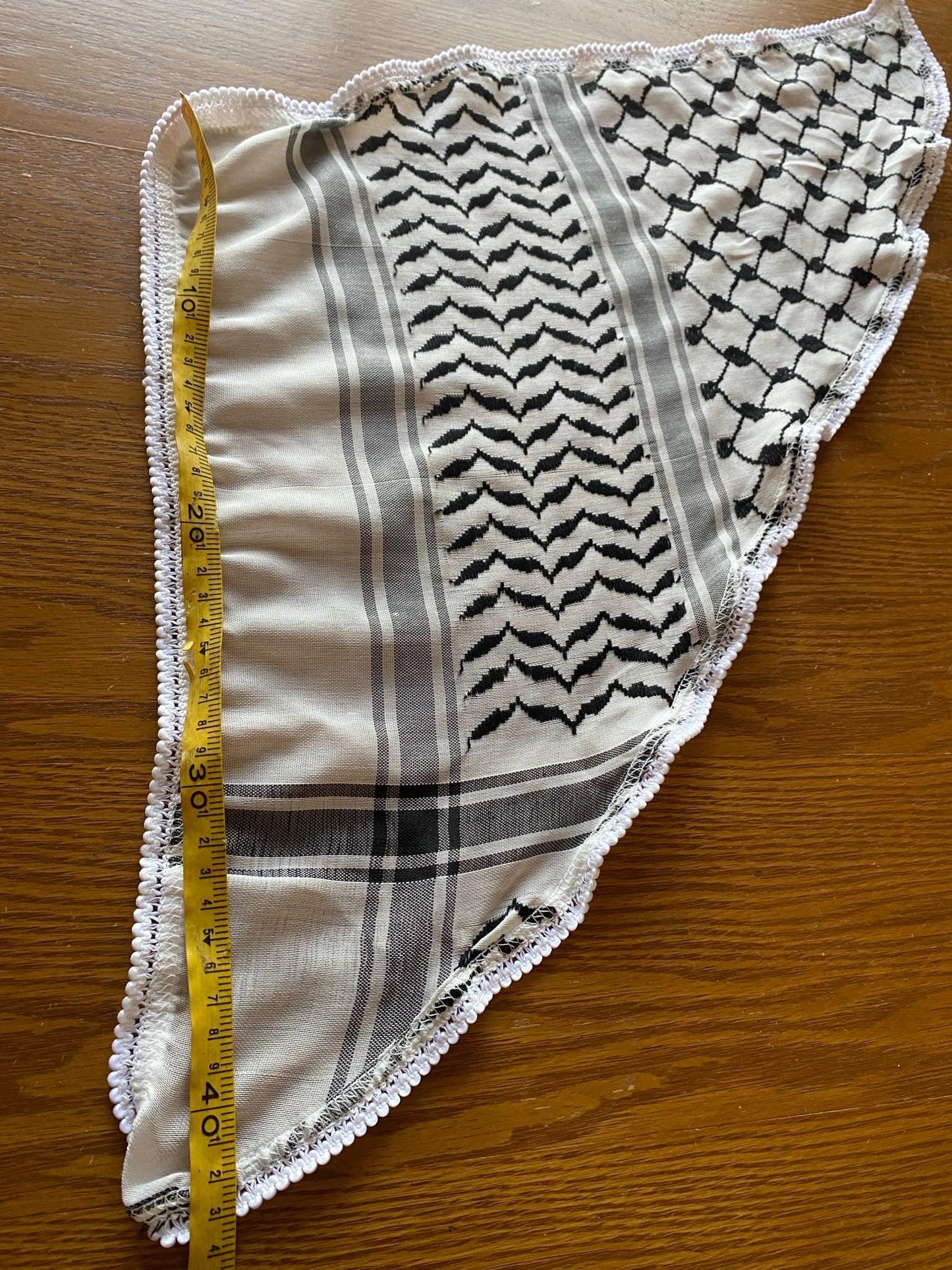Keffiyeh Bandana Scarf, Palestine Arafat Kuffyieh Mask, Tie kofyah Headband Kofya Face Cover Vintage dress Size 72X42X48 Centimeters