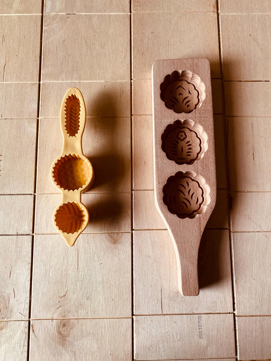 Cookies Molds, Wooden + Plastic Mold, Candy Chocolate Mold, Hand crafted, Mamool Mamoul , Unique 2 Piece, Baking Chef Gift, Kitchen Supply