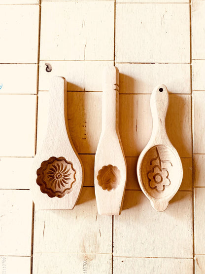 3x Piece Molds, Unique Wood Mold, Cookie Chocolate Mamool Mamoul Party, Baking Chef Gift, Kitchen Supply hand Crafted, Strong Handmade Mould