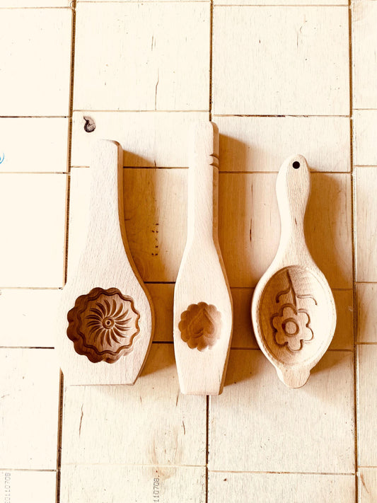 3x Piece Molds, Unique Wood Mold, Cookie Chocolate Mamool Mamoul Party, Baking Chef Gift, Kitchen Supply hand Crafted, Strong Handmade Mould