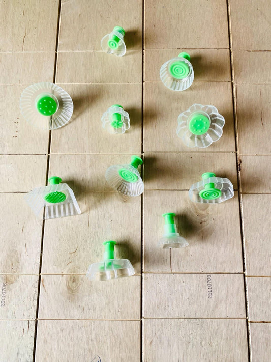 10x Cookie's Molds, Hand crafted Plastic Mamool Mamoul, different Unique 10 Pieces Designs, Baking Chef Gift, Kitchen Supply Tools Support