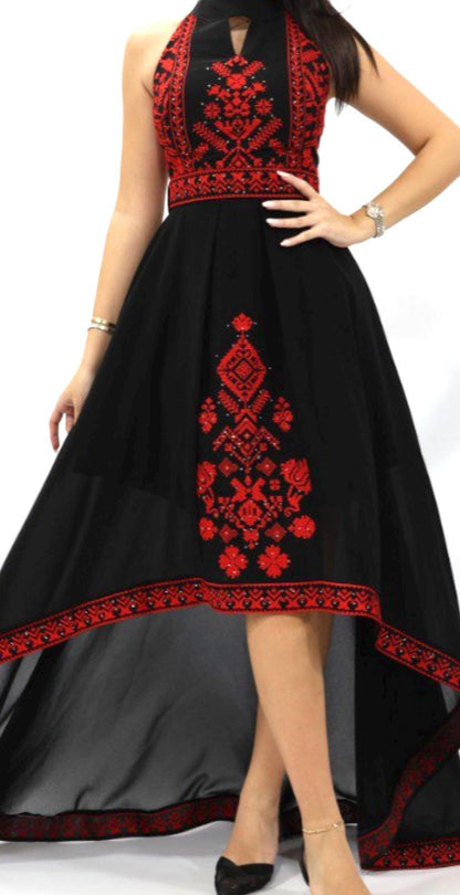 Special Occasion Dress, Embroidery Parties Dress, Vintage Style, Heritage Palestinian Jordanian Wedding,Traditional Tatreez Thobe Embroidery
