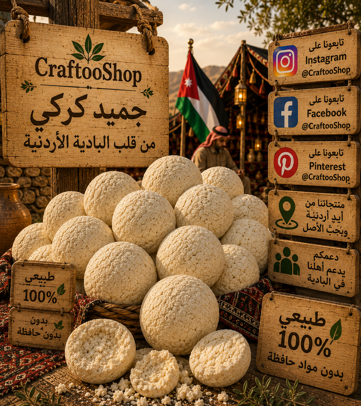 Jameed Arabic Food, Mansaf Traditional Bedouins Old Food Support, Handmade Dry milk, Healthy Organic Salty Yogurt, Kitchen Herbs and Spices