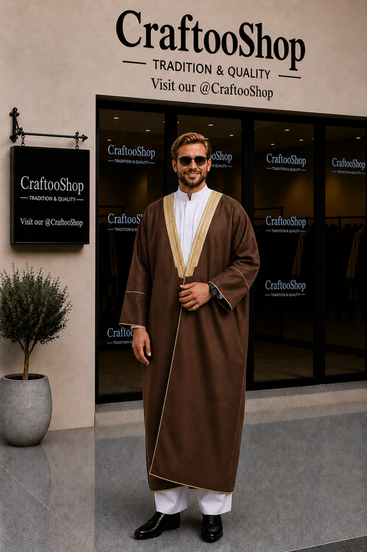 Arab Gulf Farwa Winter Coat, Unique Fur, Arab Gulf Style Winter Coat, Warm Heavy, Sahara Bisht Unisex Clothing, Vintage Traditional Westerns