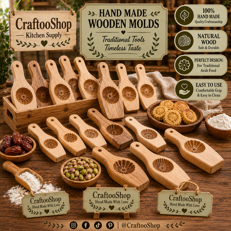 Wooden Molds, Handcrafted Carved, Cookies Candy Mamool Mamoual , Students Party, Chef Supply, Kitchen Crafts, Handmade Wood Work, Hard Tools
