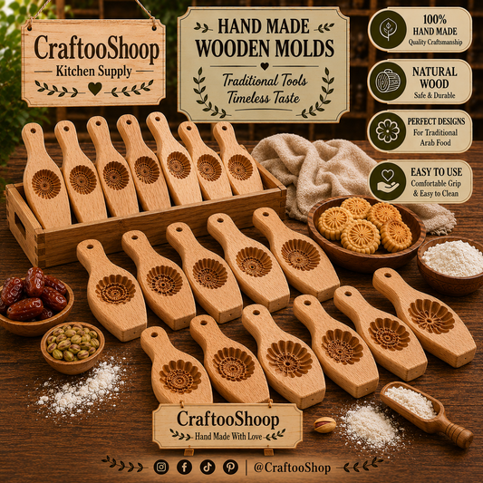 Wooden Molds, Handcrafted Carved, Cookies Candy Mamool Mamoual , Students Party, Chef Supply, Kitchen Crafts, Handmade Wood Work, Hard Tools (Copy)