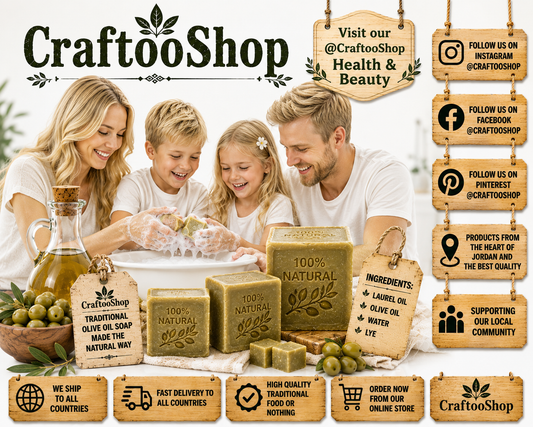 Aleppo Natural Soap, Laurel Pure Organic Healthy, Vintage Cosmetic Soap, Handmade Middle Eastern Arab Vintage Style, For all skin