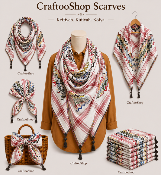 Rainbow Keffiyeh, Unique Sahara Arab Scarf, Bandana faceCover, Palestine Headwear Windproof Vintage dress Hatta Shemagh Cocktail ColorsMixed