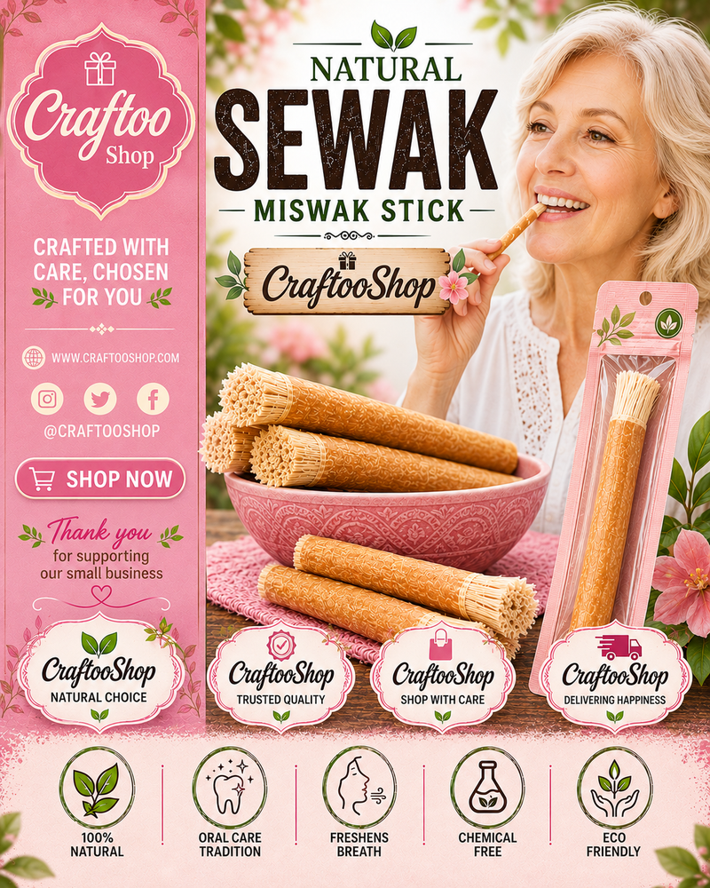 Miswak Toothbrush, Vintage Wooden Siwak Old Style Tooth Cleaning, Healthy Organic Pure Natural , سواك مسواك